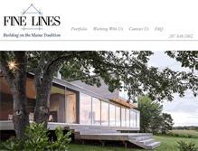 Tablet Screenshot of finelinesmaine.com